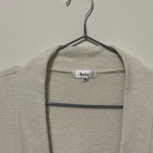 Knix Cream Teddy Thick Comfortable Lounge Soft Open Front Cardigan Size XL - Picture 2 of 7